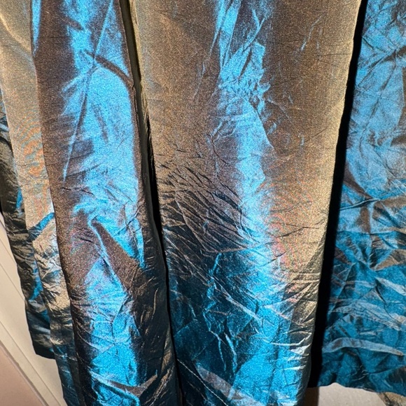 DKNY 100% Silk Pleated Midi Skirt in Opal Blue Gray – Size 10 NWT ($345 Retail) - Picture 13 of 16